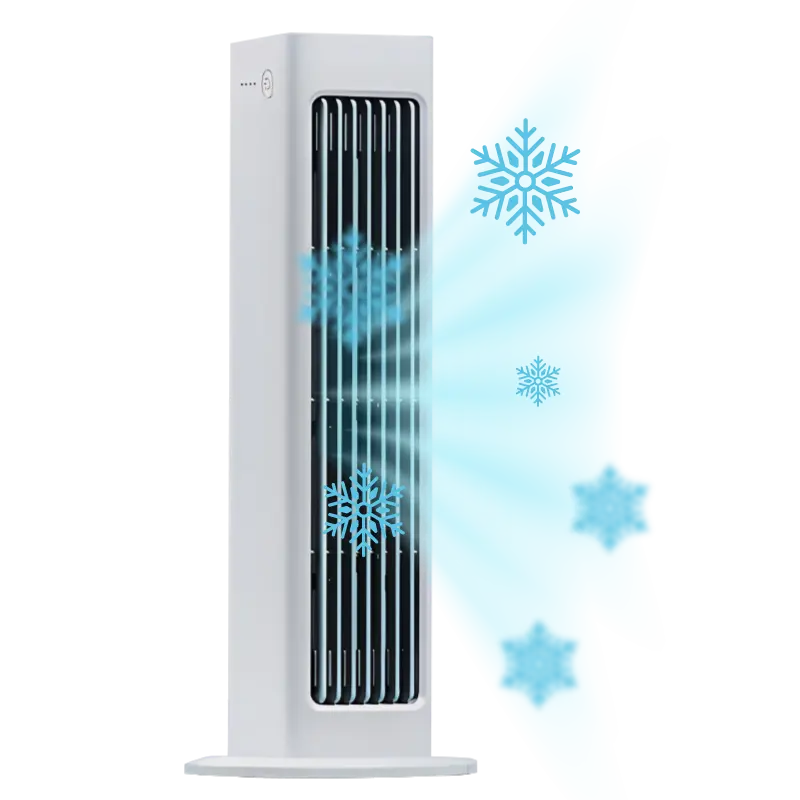 BreezeMax Portable AC — bladeless tower cooler with cool airflow